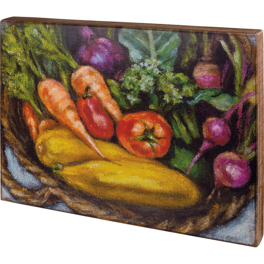 Box Sign - Veggie Basket