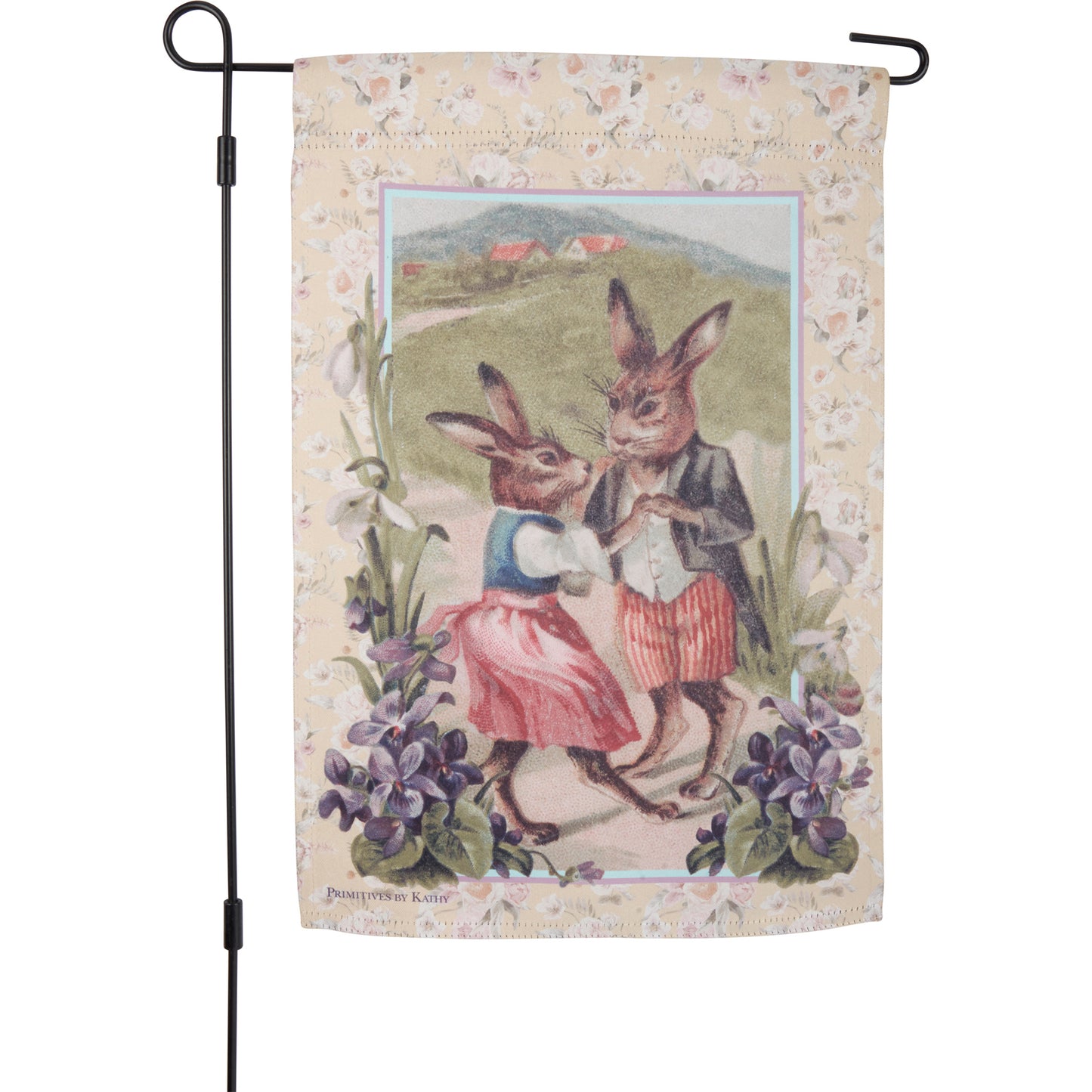 Garden Flag - Dancing Bunnies