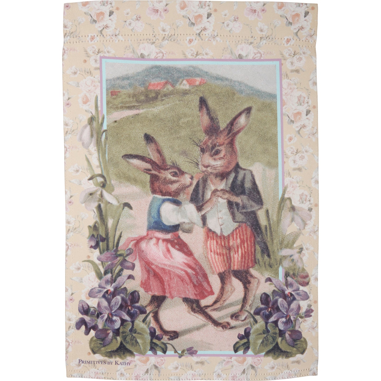 Garden Flag - Dancing Bunnies