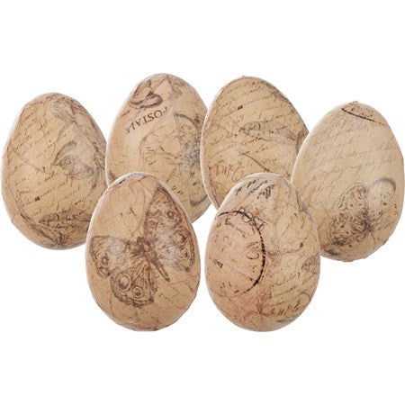 Wooden Eggs - Vintage Paper