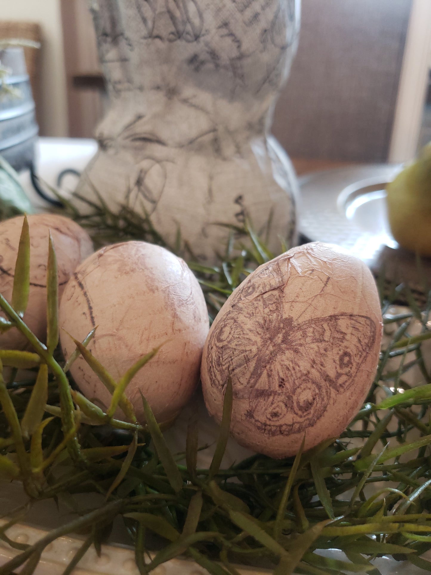 Wooden Eggs - Vintage Paper