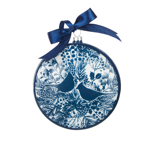 Blue Disc Ornament