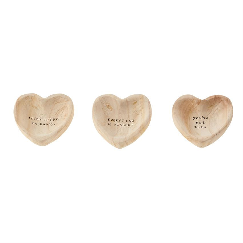 Wooden Heart Tray