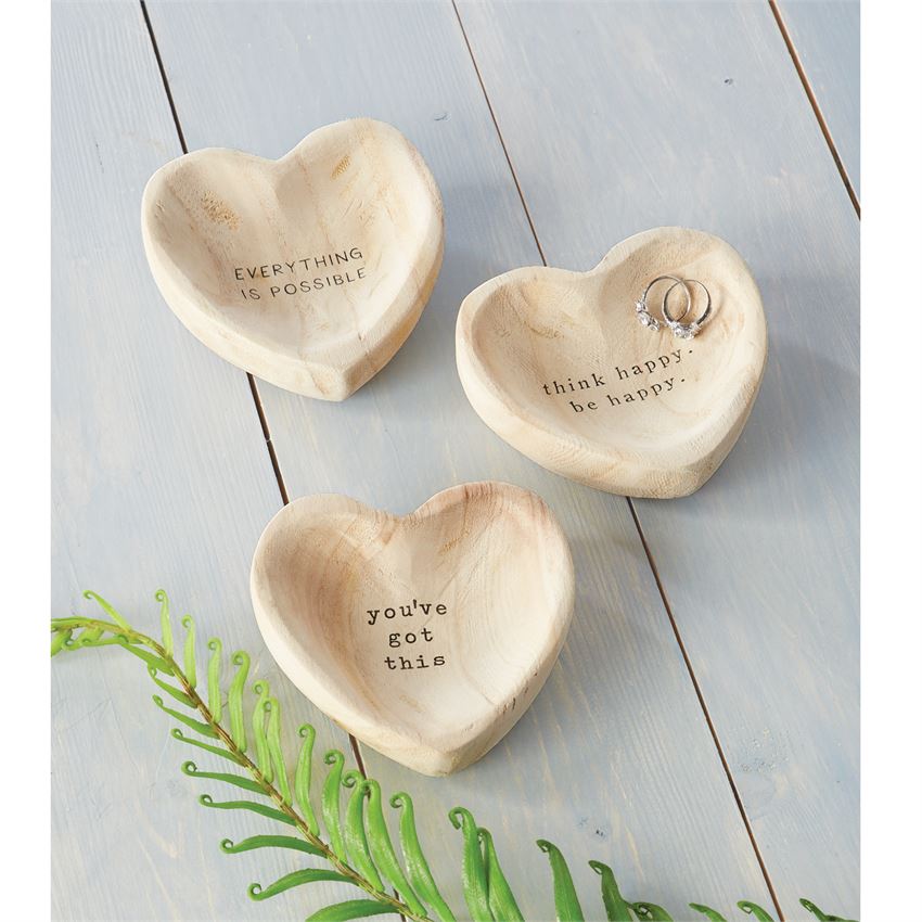 Wooden Heart Tray