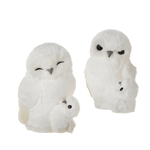 White Owl w/ Baby Ornament