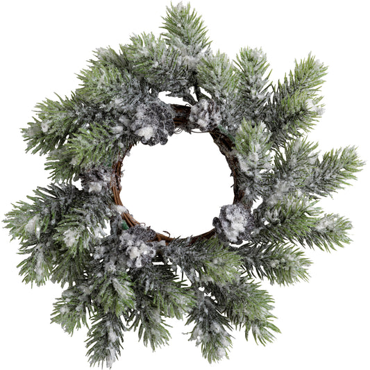 Wreath Flocked Pine