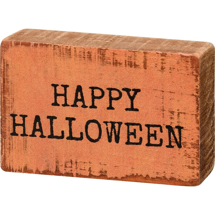 Block sign Halloween