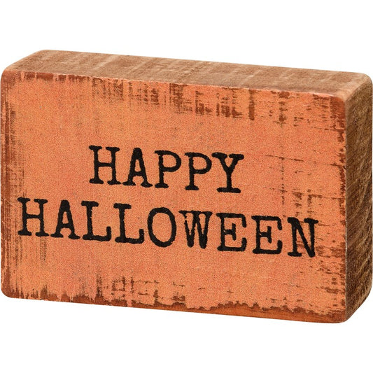 Block sign Halloween