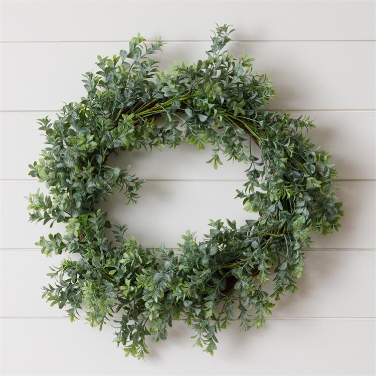 Wreath Twig Base, Dusty Green Boxwood