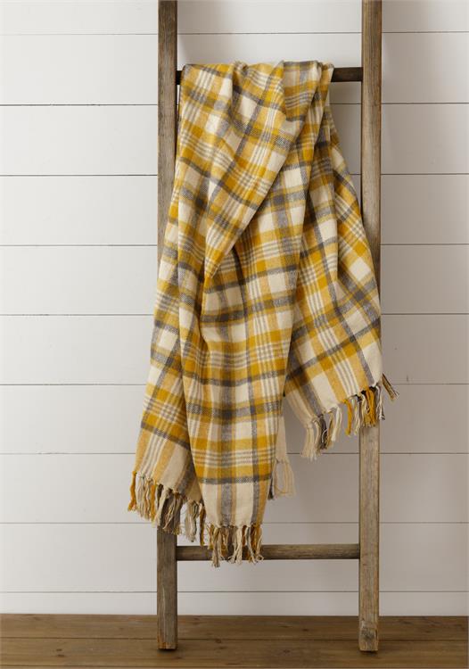 Brushed Cotton Flannel Throw