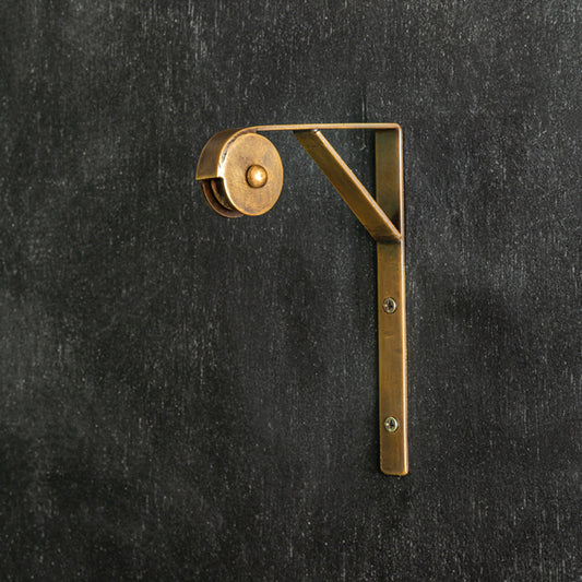 Wall Mount Pulley Antique brass