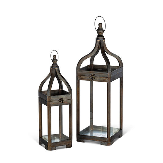 Wood and Iron Nested Candle Holders