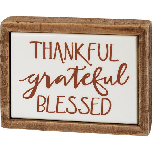 Box sign mini Grateful