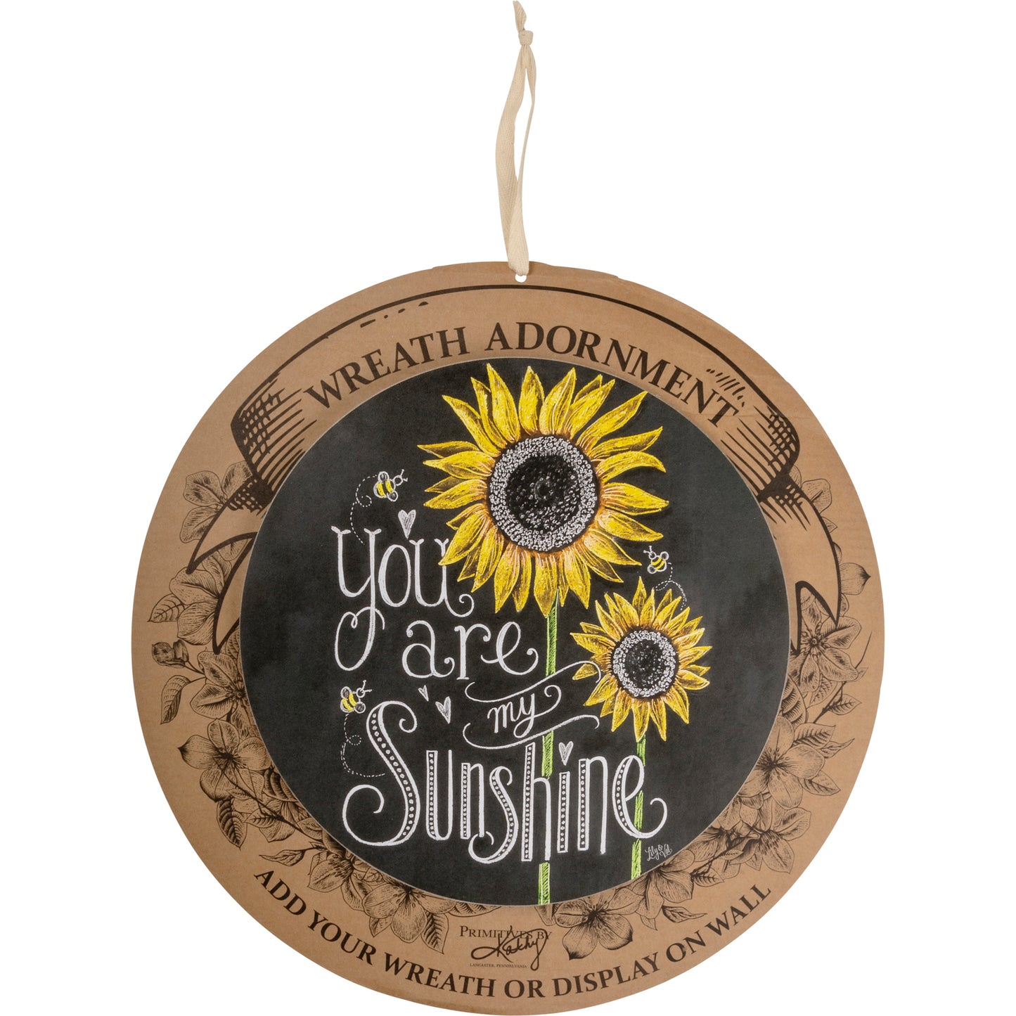 You Are My Sunshine Wreath Insert