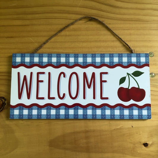 Welcome Cherry Sign