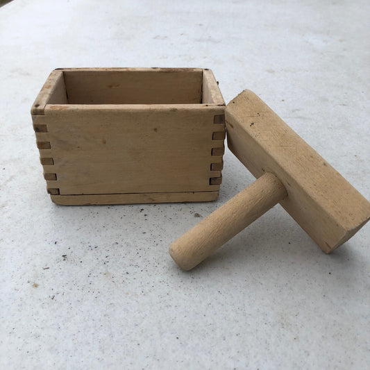 Wooden Butter Press