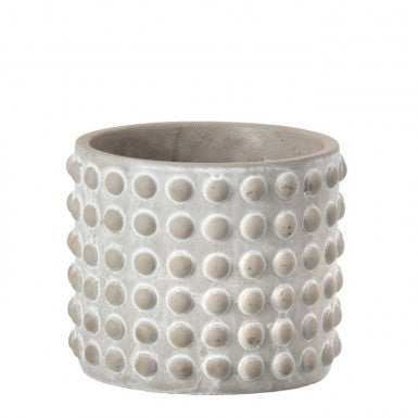 Stone Geo Dotted Pot