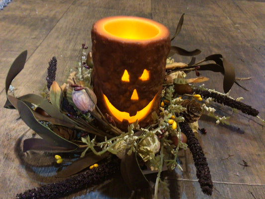 Wax Pumpkin Candle